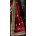 Aristocratic Dual Colored Embroidered Georgette Crape Saree